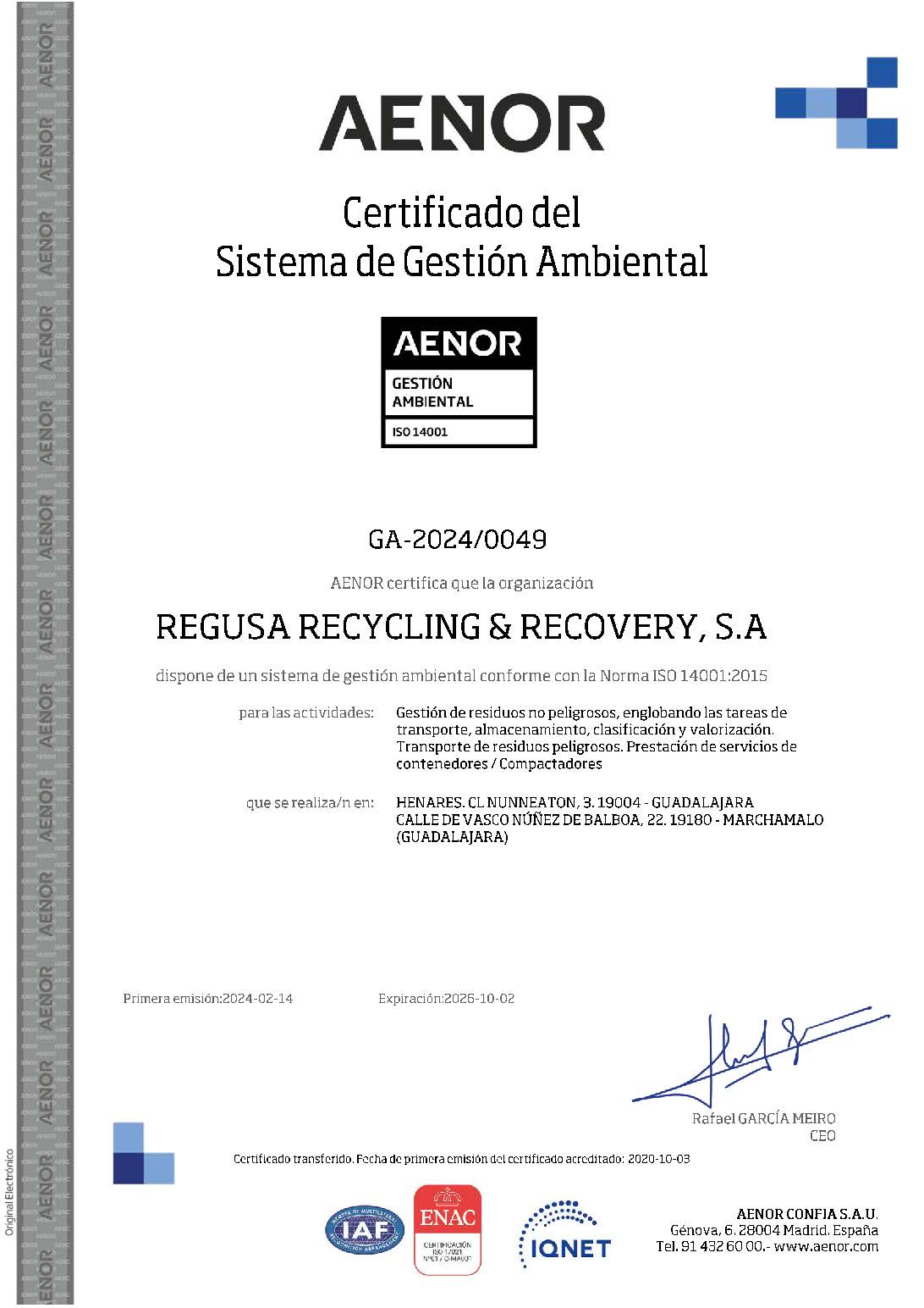CertificadoGA 2024 0049 ES 2024 02 16 ISO 14001