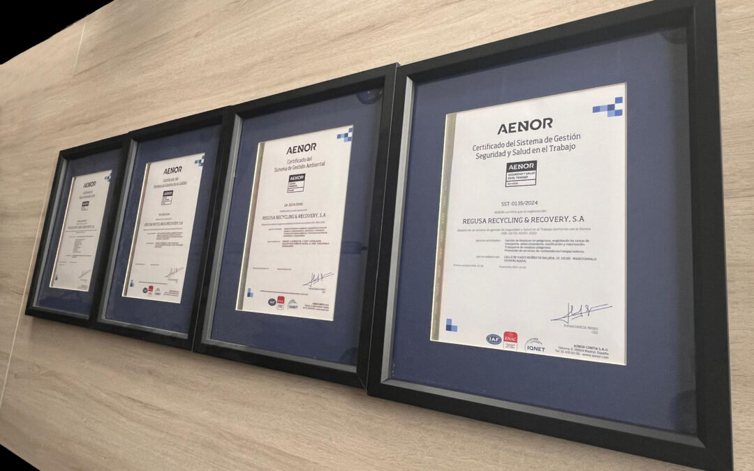 AENOR ISO 45001: NUEVA CERTIFICACIÓN DE REGUSA
